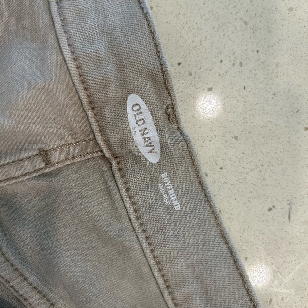 Old Navy Light Gray Boyfriend Jeans